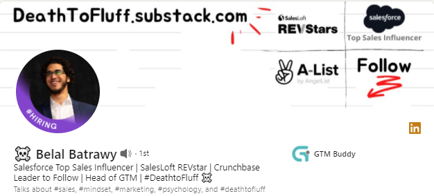 Linkedin profile snapshot of Belal Batrawy