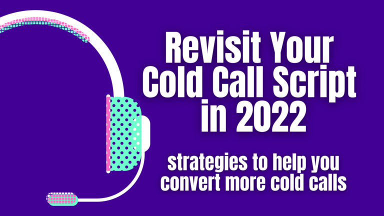 2022 Cold Call Script Revision Tips Poster