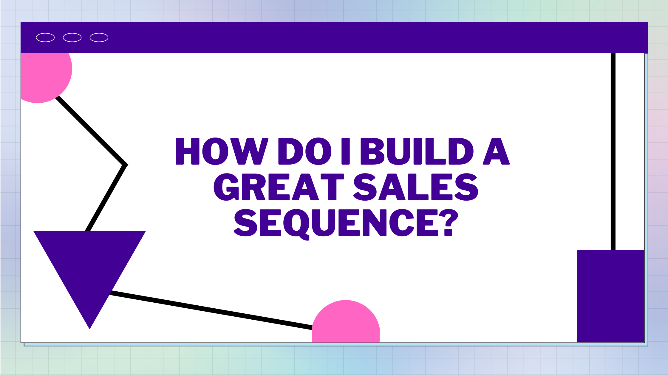 building a sales sequence