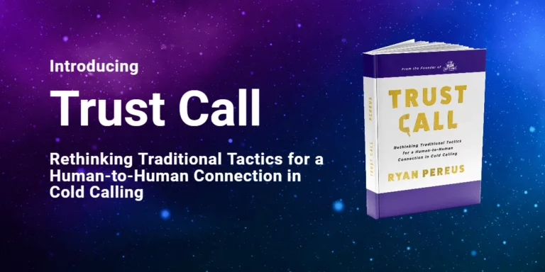 Book cover of Trust Call by Ryan Pereus on stars background