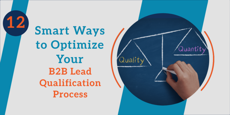 Hand drawing quality and quantity graph for B2B optimization
