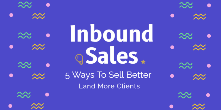 Inbound Sales promotional graphic with tips to improve client acquisition