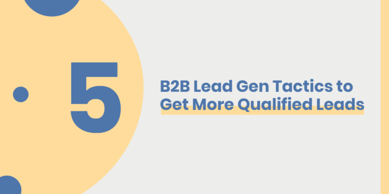 Infographic on B2B Lead Generation Tactics