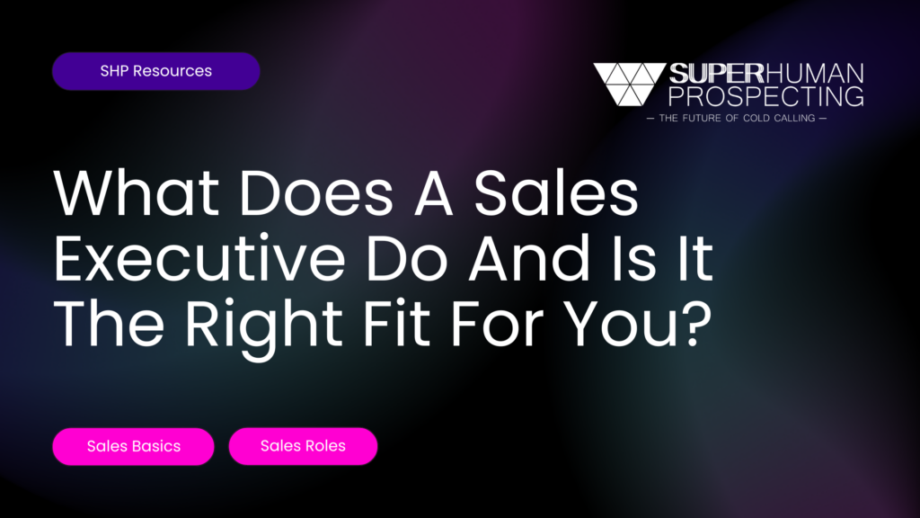What Does A Sales Executive Do And Is It the Right Fit For You?
