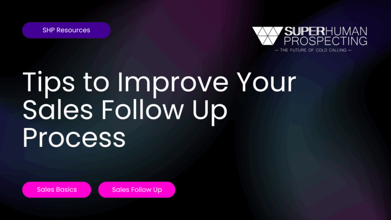 Graphic on improving sales follow-up process
