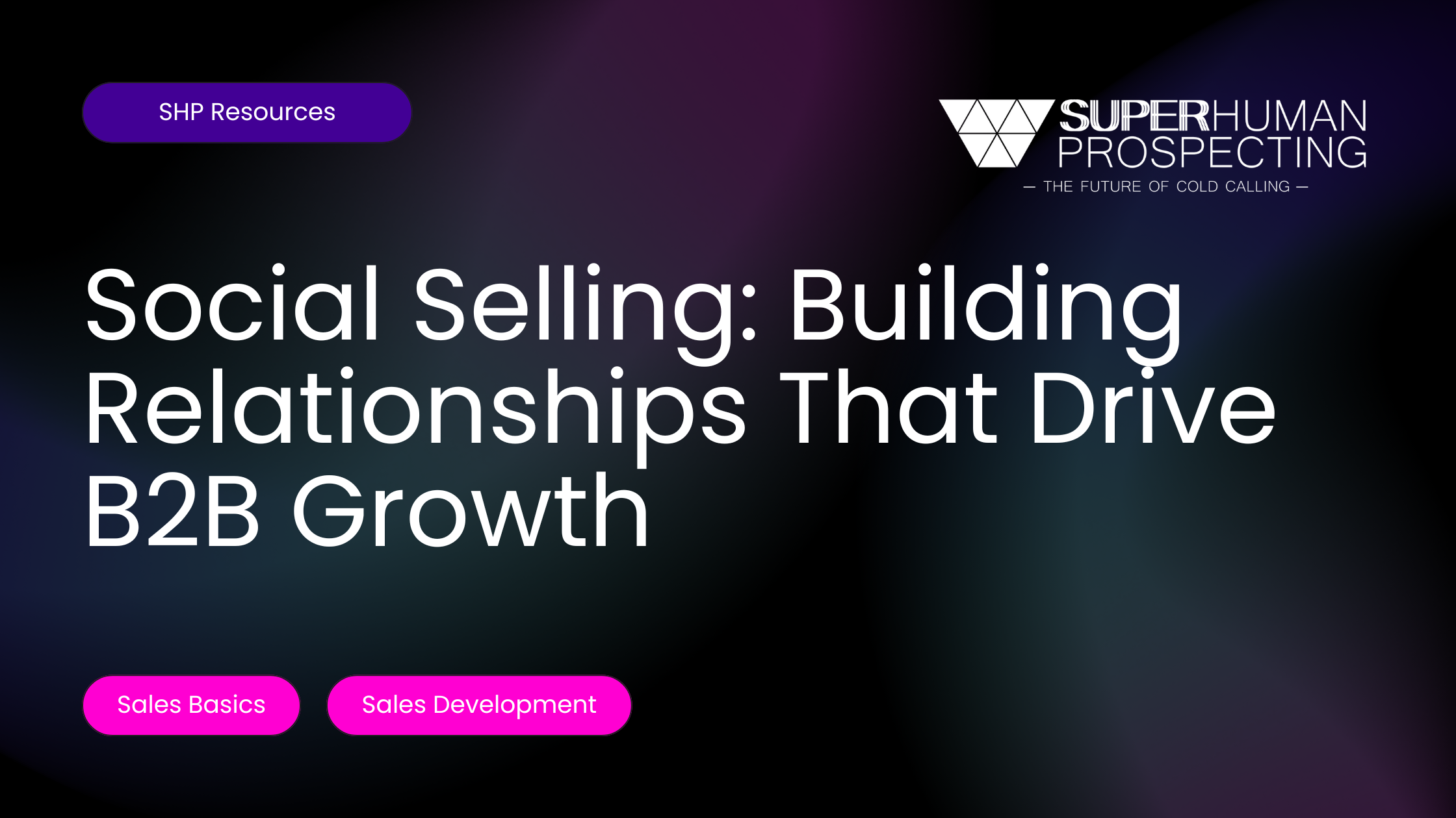Webinar banner on Social Selling for B2B Growth