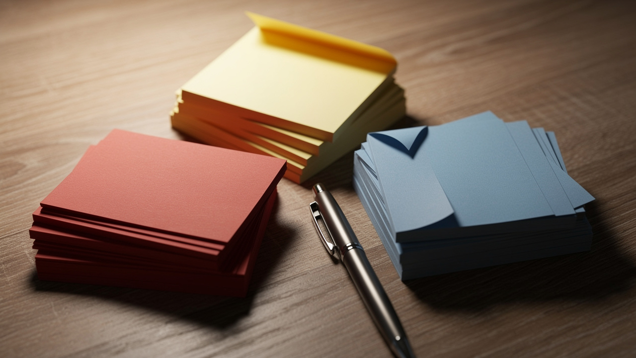 Three color-coded card piles representing objection categories